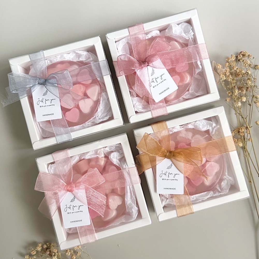 愛你粉紅泡泡造型手工肥皂 100g｜婚禮小物 二進禮 閨蜜禮 捧花禮 探房禮 肥皂 送禮自用｜薰衣草精油賦香-細節圖5