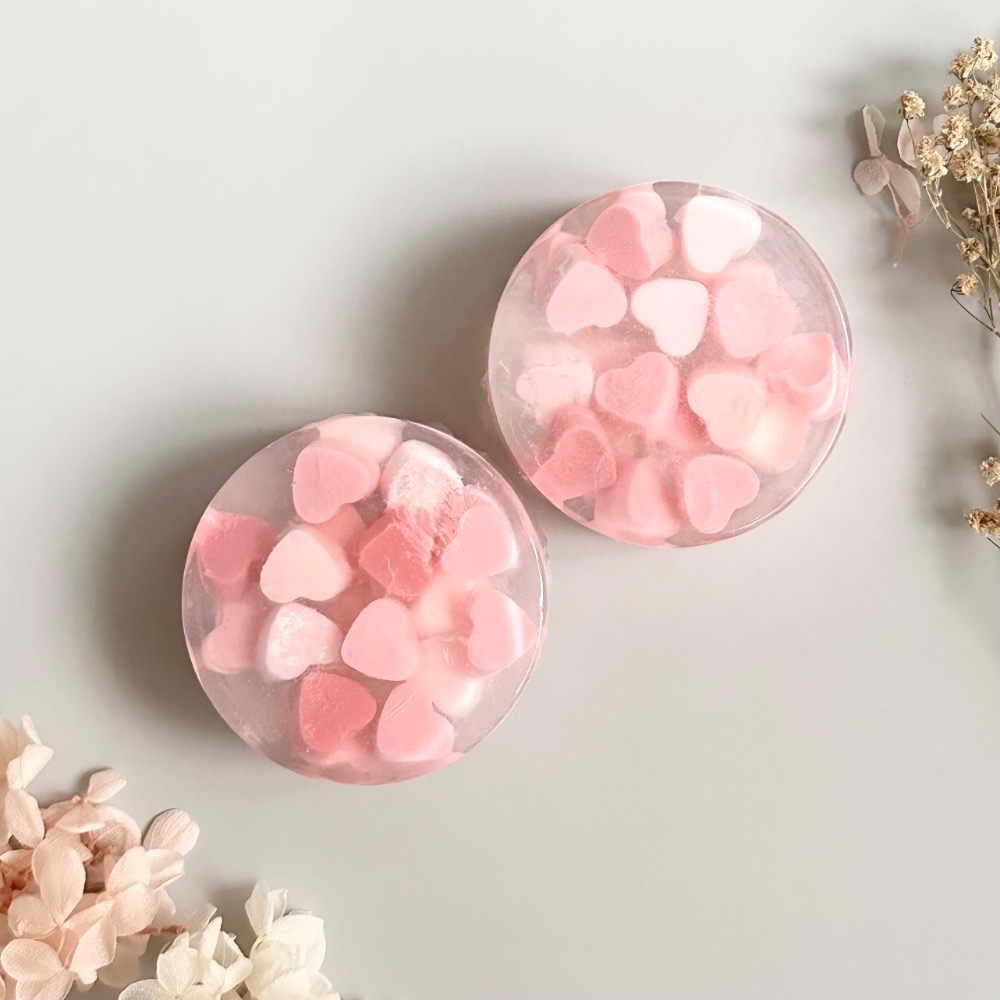 愛你粉紅泡泡造型手工肥皂 100g｜婚禮小物 二進禮 閨蜜禮 捧花禮 探房禮 肥皂 送禮自用｜薰衣草精油賦香-細節圖6