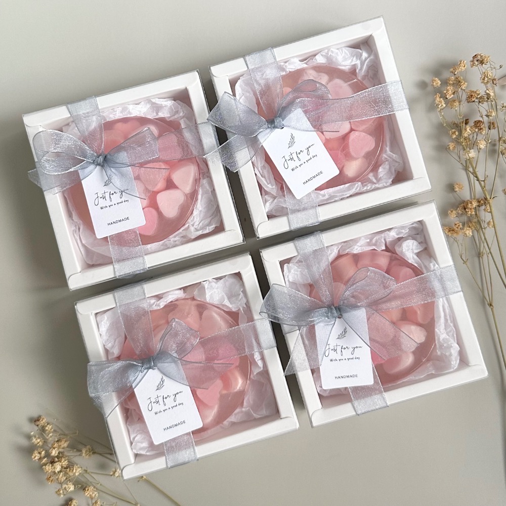 愛你粉紅泡泡造型手工肥皂 100g｜婚禮小物 二進禮 閨蜜禮 捧花禮 探房禮 肥皂 送禮自用｜薰衣草精油賦香-規格圖6