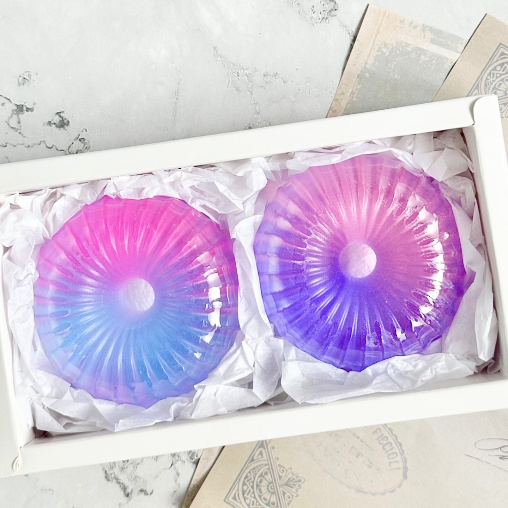 雙色甜甜圈皂二入禮盒 附提袋-細節圖5