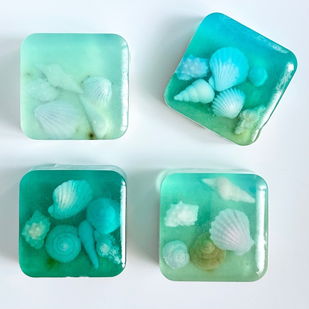 療癒的海 海與貝殼藝術造型手工肥皂 100g｜送禮自用｜薰衣草精油放鬆愉悅-細節圖3
