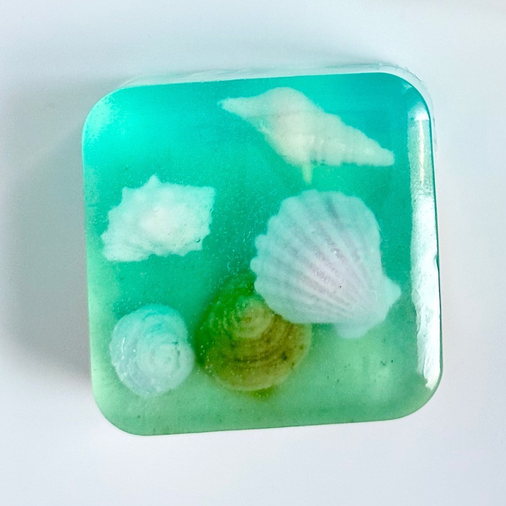 療癒的海 海與貝殼藝術造型手工肥皂 100g｜送禮自用｜薰衣草精油放鬆愉悅-規格圖5