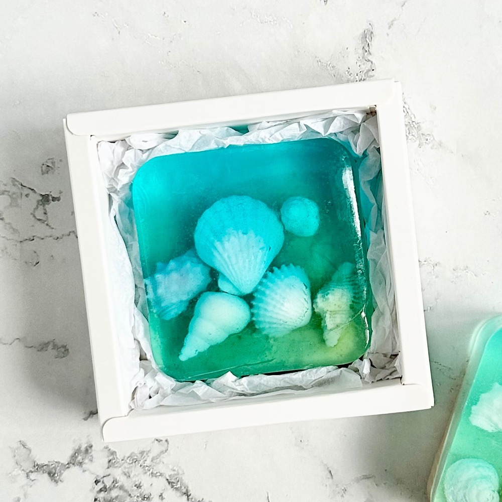 療癒的海 海與貝殼藝術造型手工肥皂 100g｜送禮自用｜薰衣草精油放鬆愉悅-規格圖5