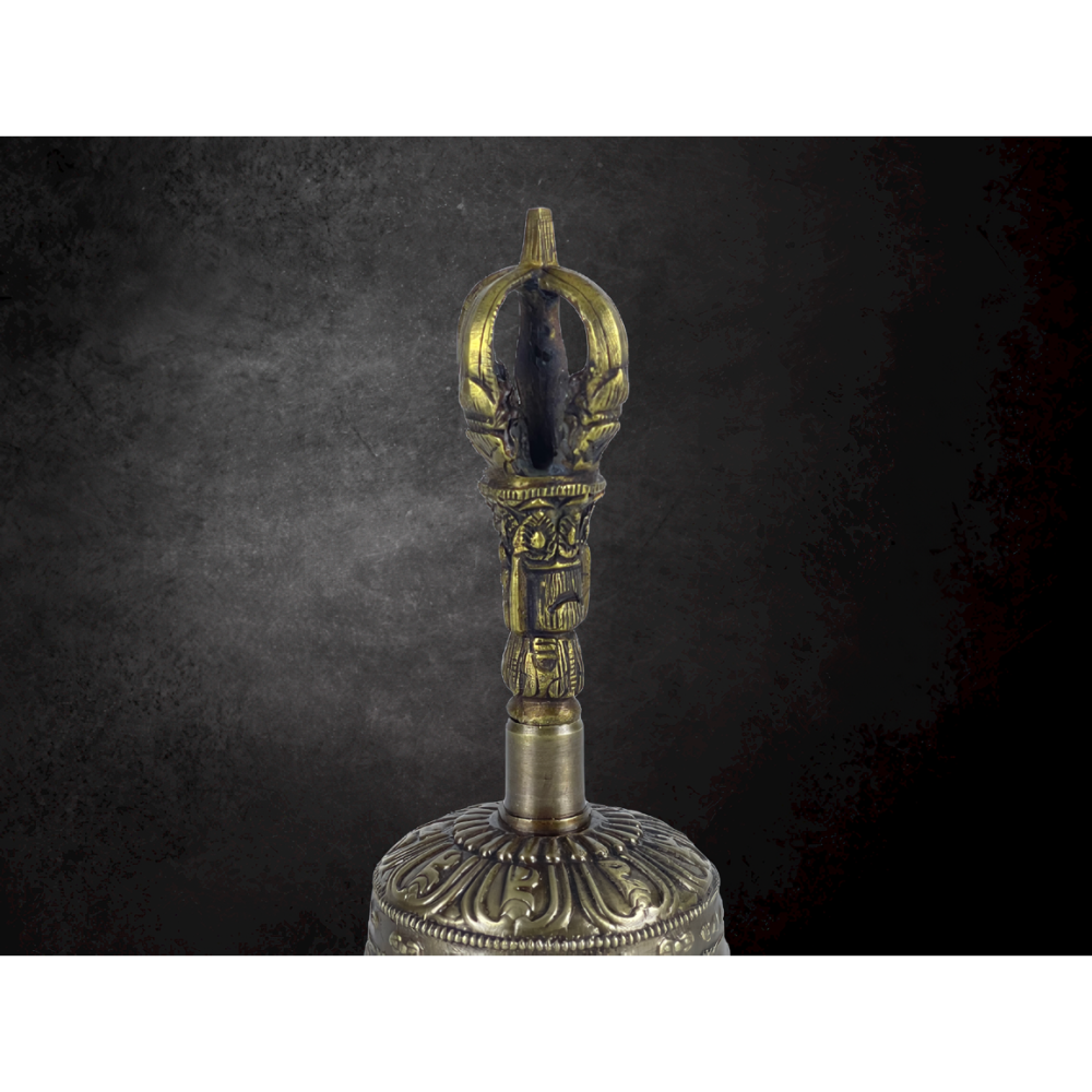 五股金剛法器 彫花鈴 振鈴 手振鈴 銅製 銅器