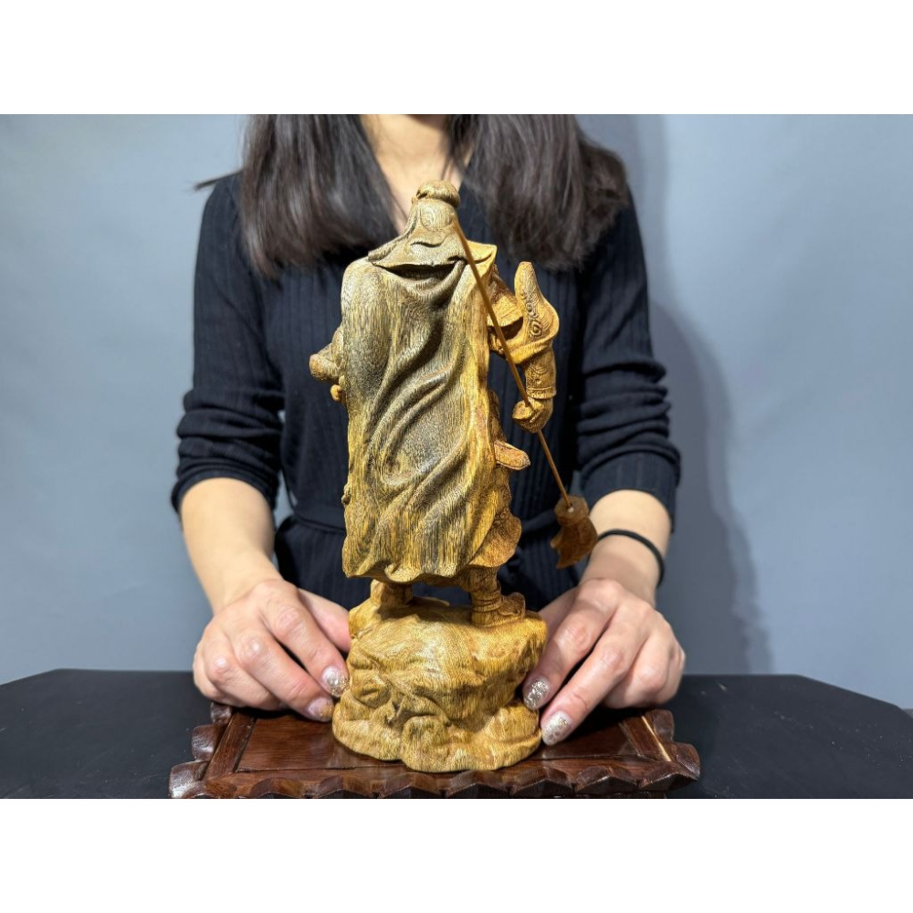 【合雅藝品】印尼 沉香【關聖帝君】關公 關老爺 關羽 翊漢天尊 文衡聖帝 武財神 P22 (台中 藝品 零售 批發)-細節圖6