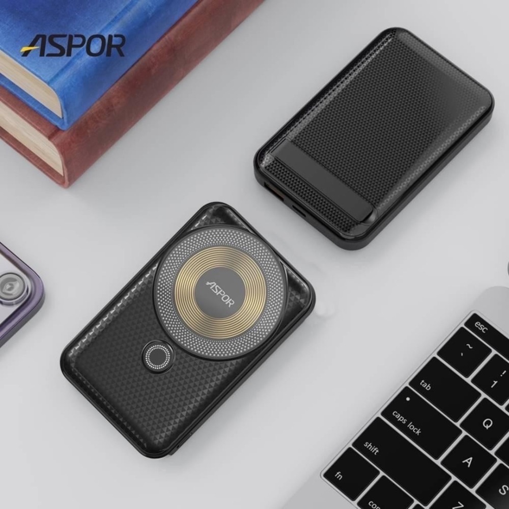 🎁『台灣公司貨快速出貨』ASPOR a326磁吸有支架快充行動電源13000 22.5W-細節圖6