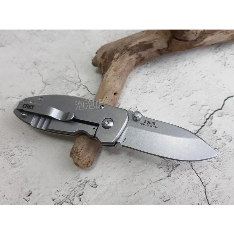 [泡泡虎] CRKT Squid 2491 折刀 登山 露營 野外求生 [全新 現貨]-細節圖3