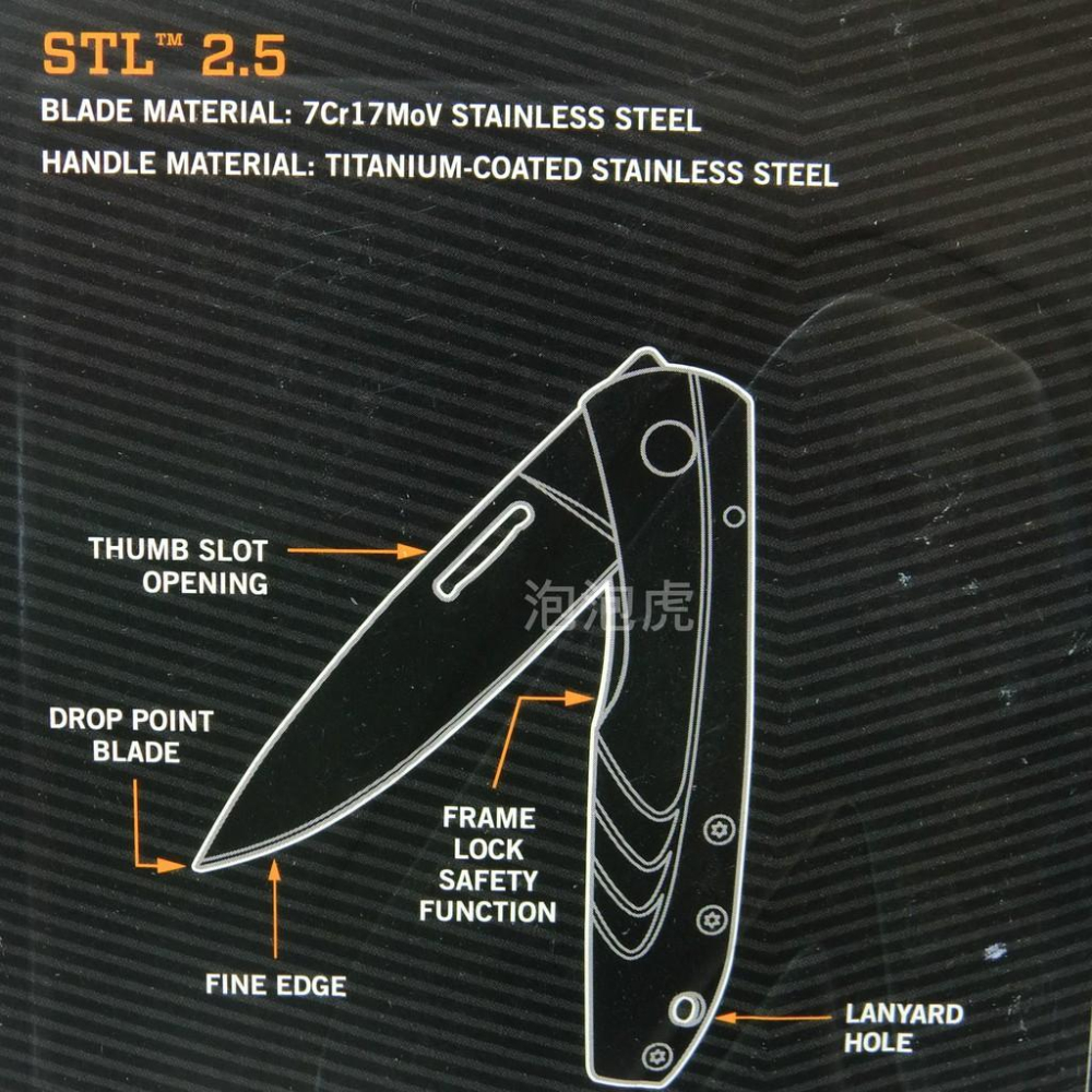 [泡泡虎] Gerber STL 2.5 折刀 野外求生 露營 小刀 [全新 現貨]-細節圖3