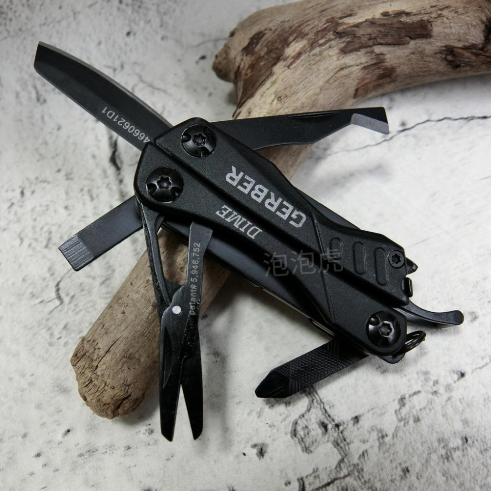 [泡泡虎] Gerber DIME 多功能 萬用 工具鉗 鑰匙圈 瑞士刀 黑色 [全新 現貨]-細節圖2