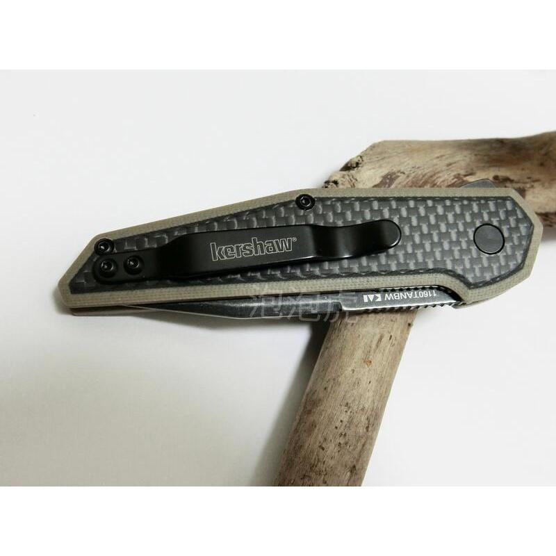 [泡泡虎] Kershaw 1160 TANBW 折刀 登山 露營 野外求生 [全新 現貨]-細節圖4
