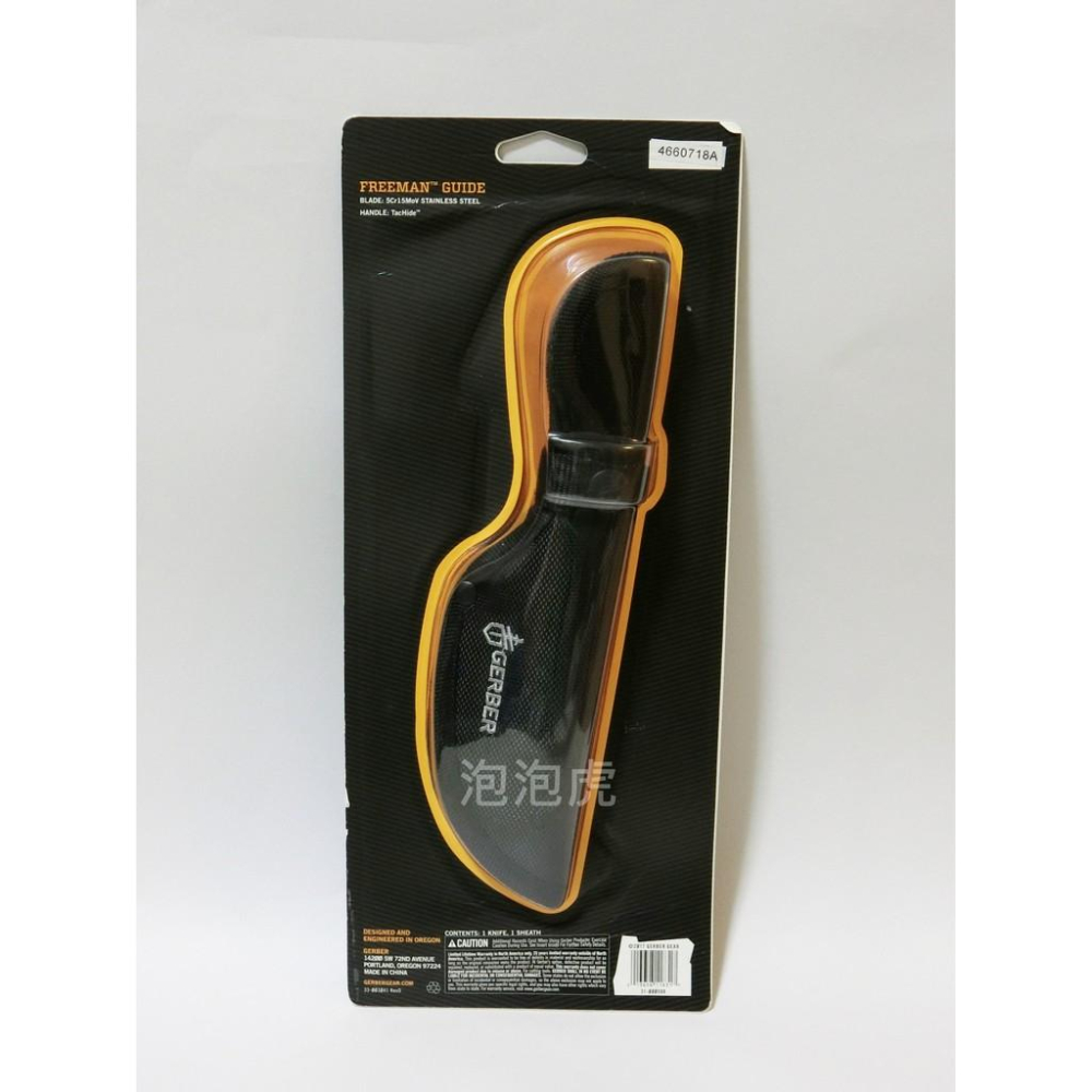 [泡泡虎] Gerber Freeman Guide 直刀 救難刀 [全新 現貨]-細節圖2