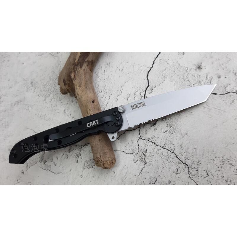 [泡泡虎] CRKT M16-10S Tanto 半齒刃 折刀 登山 露營 野外求生 [全新 現貨]-細節圖3