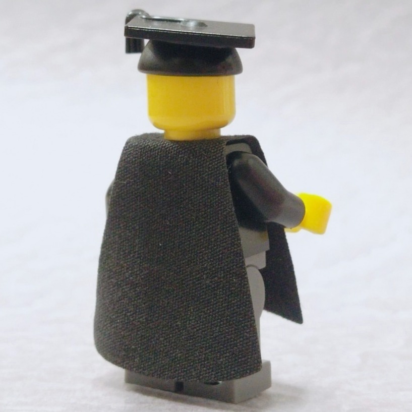 アヤコ＇s LEGO 8805 畢業生 人偶包 第5代 學生 學士帽 學士服 披風 斗篷 樂高-細節圖2