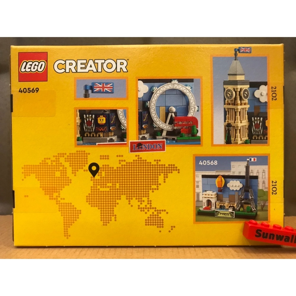 【積木2010】樂高 LEGO 40569 倫敦 明信片 / LONDON 大笨鐘 倫敦眼 雙層巴士-細節圖2