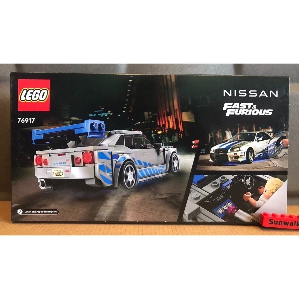外盒擦損特價【積木2010】樂高 LEGO 76917 日產 Skyline GTR R34 / 玩命關頭 Nissan-細節圖2