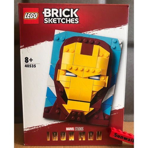 特價【積木2010】樂高 LEGO 40535 鋼鐵人 插畫 相框 / Brick Sketches (全新未拆)