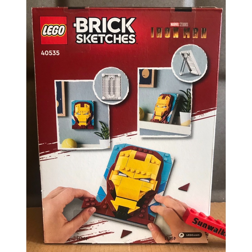 特價【積木2010】樂高 LEGO 40535 鋼鐵人 插畫 相框 / Brick Sketches (全新未拆)-細節圖2