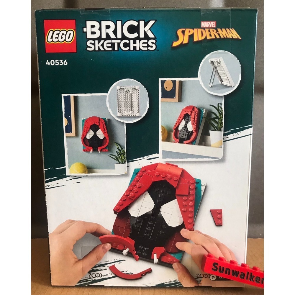 合售特價【積木2010】樂高 LEGO 40536+40386+40428 / 蜘蛛人 蝙蝠俠 小丑 / 插畫 相框-細節圖2