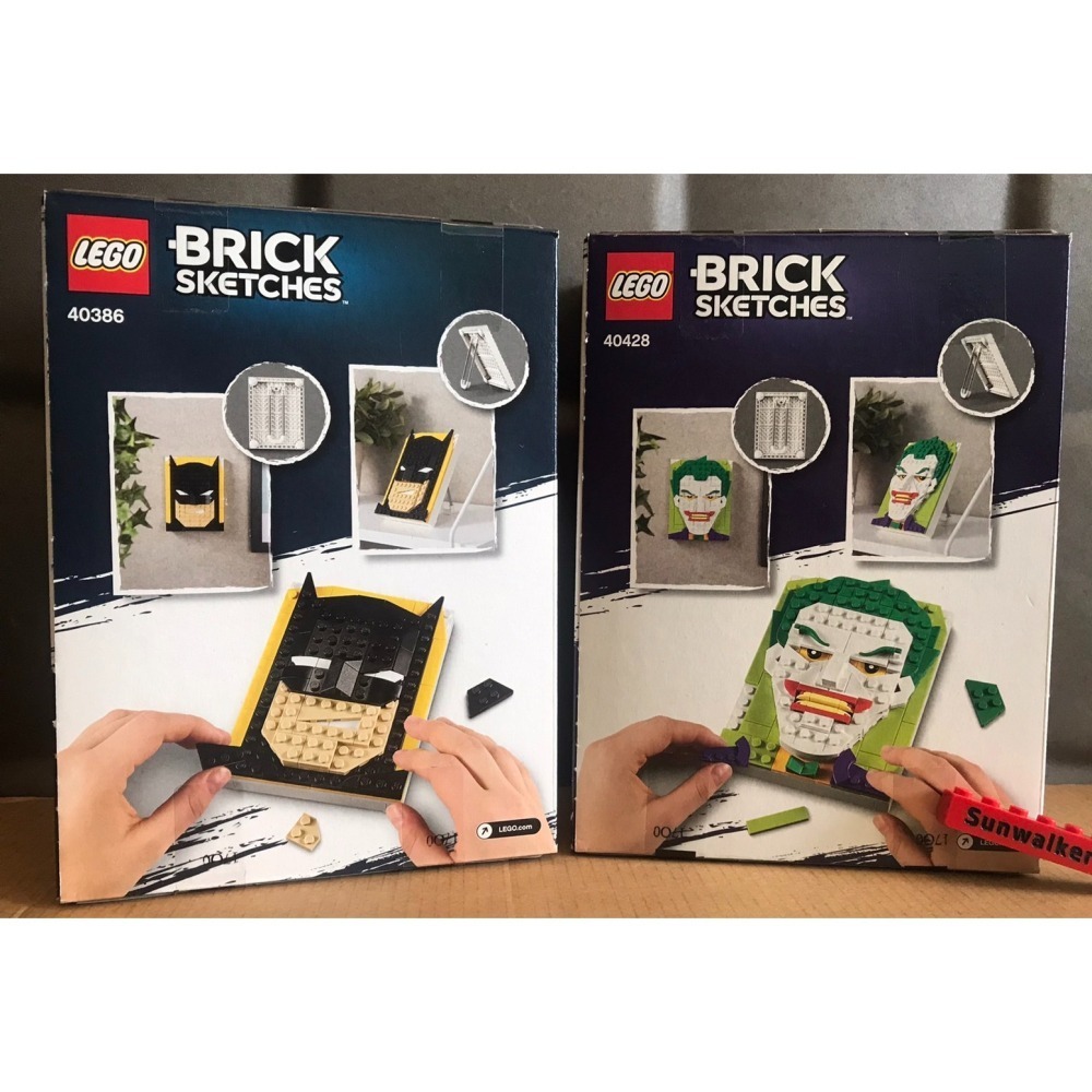 合售特價【積木2010】樂高 LEGO 40536+40386+40428 / 蜘蛛人 蝙蝠俠 小丑 / 插畫 相框-細節圖3