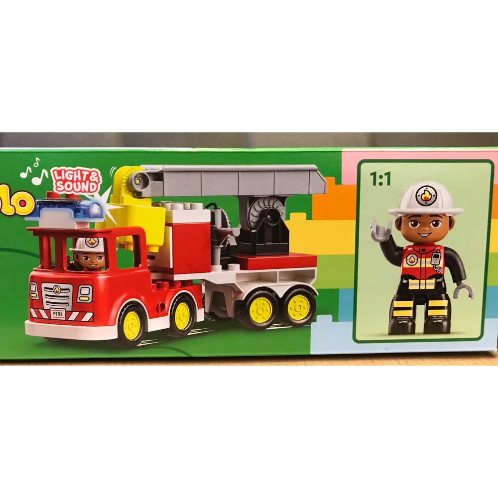 【積木2010】樂高 LEGO 10969 消防車 消防員 / 幼兒德寶 DUPLO 全新未拆-細節圖3