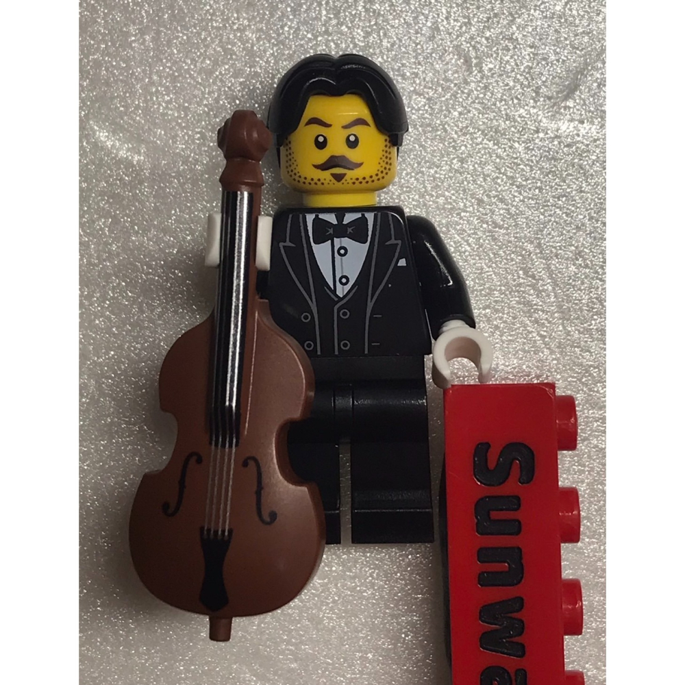 【積木2010】樂高 LEGO 大提琴家 音樂家 大提琴/ BAM-細節圖3