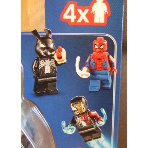 【積木2010】樂高 LEGO 40454 蜘蛛人 猛毒鋼鐵人 豬豬人 猛毒 人偶組-細節圖3