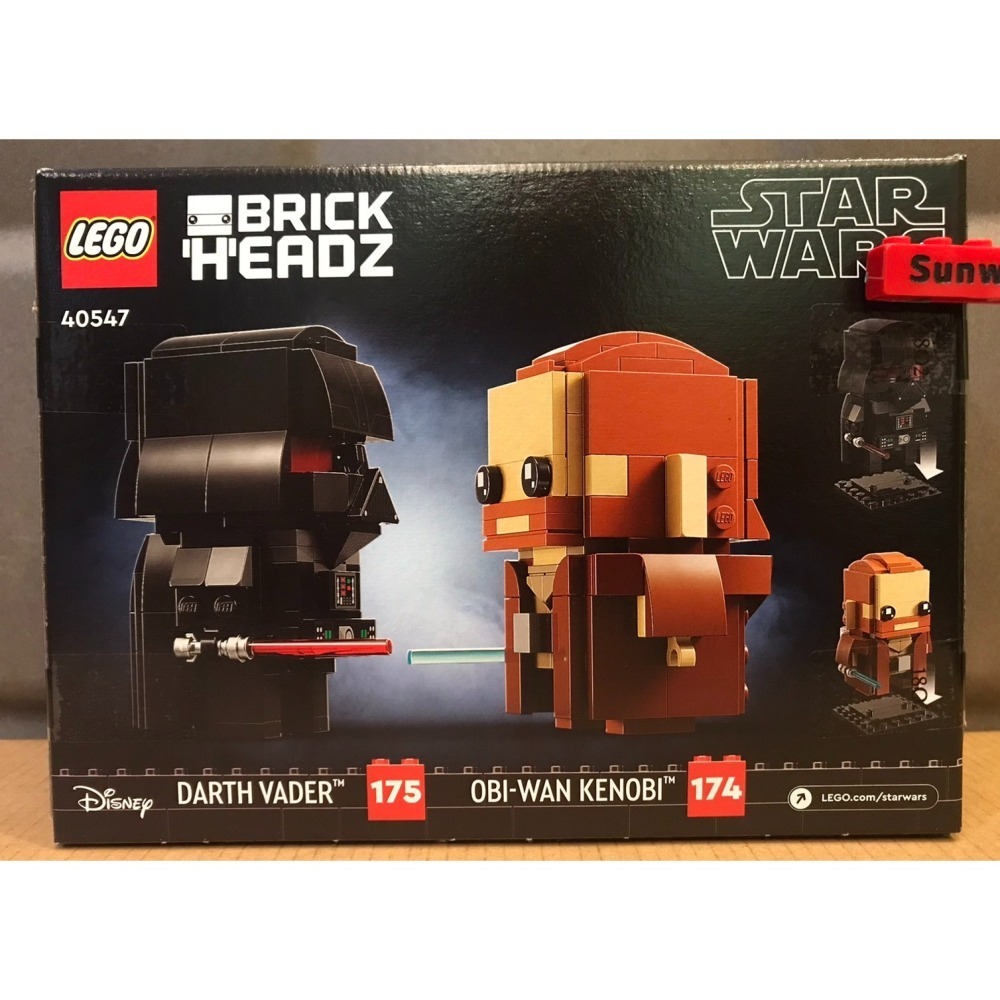 【積木2010】樂高 LEGO 40547 黑武士 歐比王 大頭人 / 星際大戰 / BRICK HEADZ-細節圖2