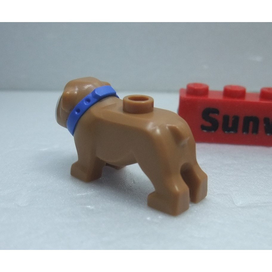 【積木2010】樂高 LEGO 牛奶糖色 鬥牛犬 / 法鬥 / 小狗 Bulldog 動物 (60258)-細節圖4
