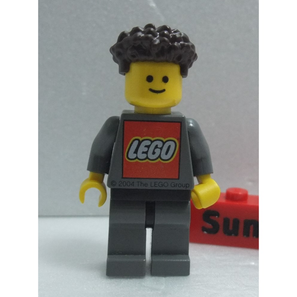【積木2010】樂高 LEGO 深咖啡色 燙捲 頭髮 /人偶 頭髮 80682 (H-01)-細節圖2