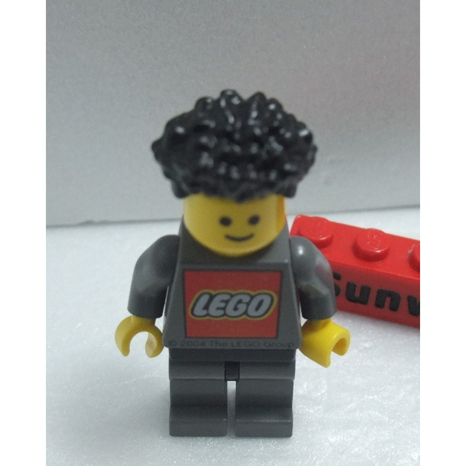 【積木2010】樂高 LEGO 黑色 燙捲 頭髮 /人偶 頭髮 80682 (H-01)-細節圖3