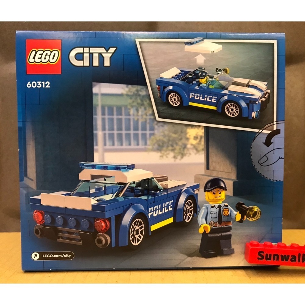 合售【積木2010】樂高 LEGO 60401 壓路機 工程車 +60312 警車 / CITY 城市 工程 /全新未拆-細節圖3