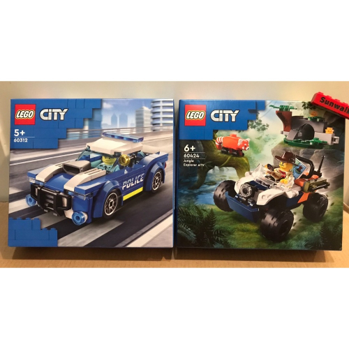 合售【積木2010】樂高 LEGO 60312+60424 警車 叢林探險車 / 小貓熊 CITY 城市