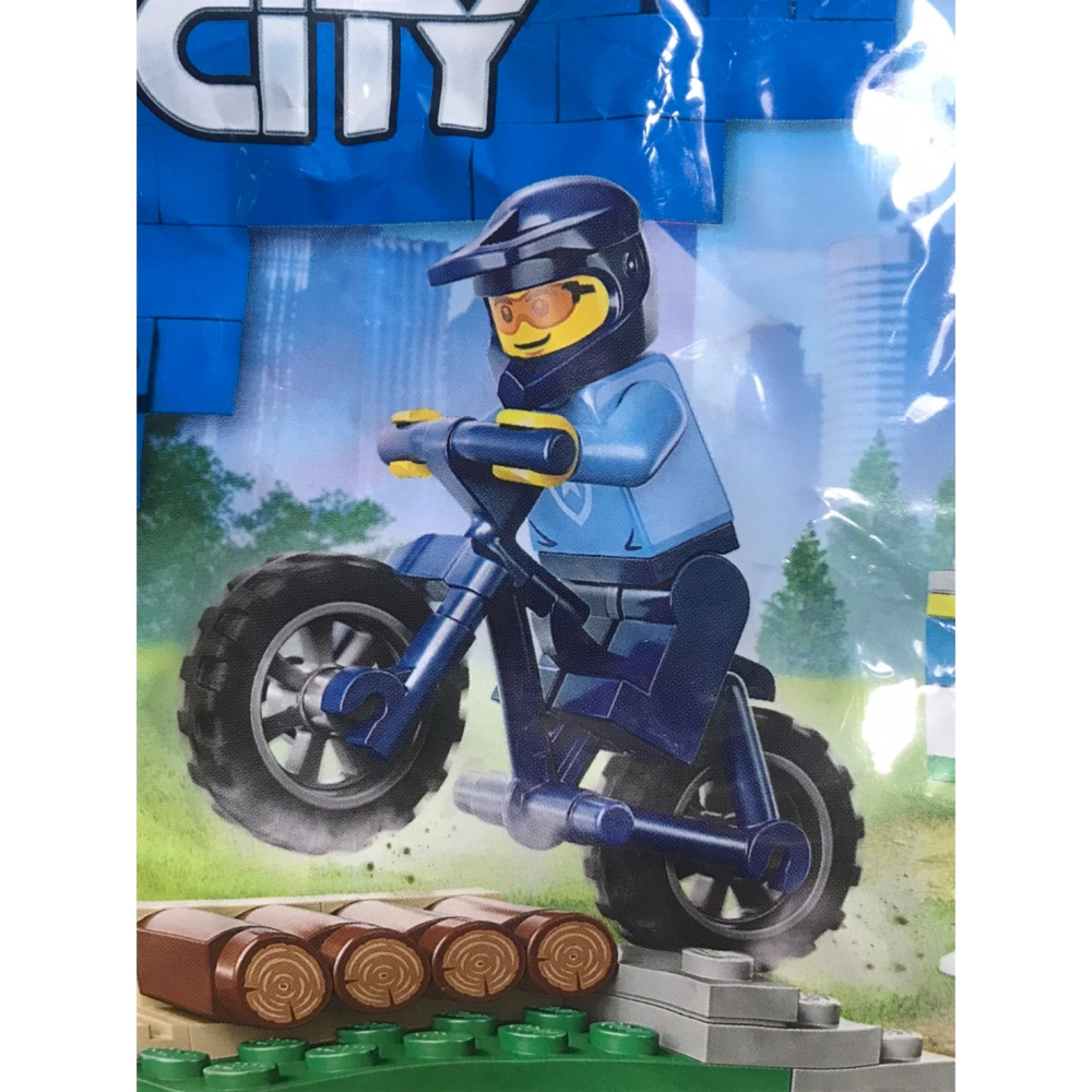 【積木2010】樂高 LEGO 30638 警察 越野單車 訓練 / 越野腳踏車 CITY 全新未拆 袋裝樂高-細節圖2