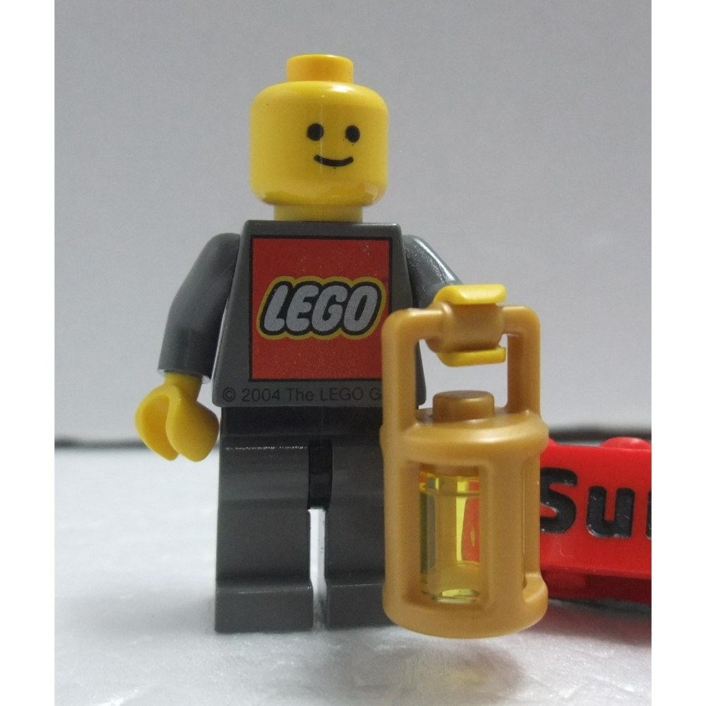 【積木2010】樂高 LEGO 珍珠金色 提燈 油燈 燈籠 (含透明黃色 圓柱) / 37776 (U-03)-細節圖2