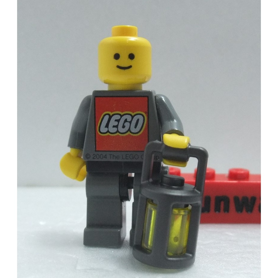 【積木2010】樂高 LEGO 珍珠深灰色 提燈 油燈 燈籠 (含透明黃色 圓柱) / 37776 (U-03)-細節圖2