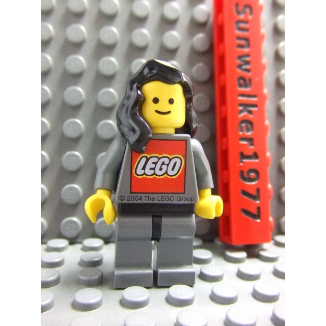 【積木2010】樂高 LEGO 黑色 波浪 捲髮 / 及肩 長髮 / 女生 頭髮 85974 (Black)(H-08)-細節圖2