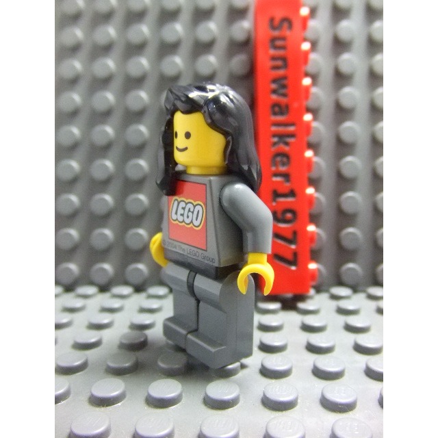【積木2010】樂高 LEGO 黑色 波浪 捲髮 / 及肩 長髮 / 女生 頭髮 85974 (Black)(H-08)-細節圖3