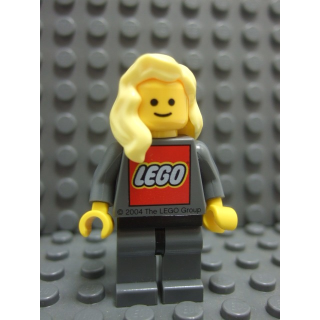 【積木2010】樂高 LEGO 亮黃色 波浪 捲髮 / 及肩 長髮 / 女生 頭髮 85974 (H-08)-細節圖3