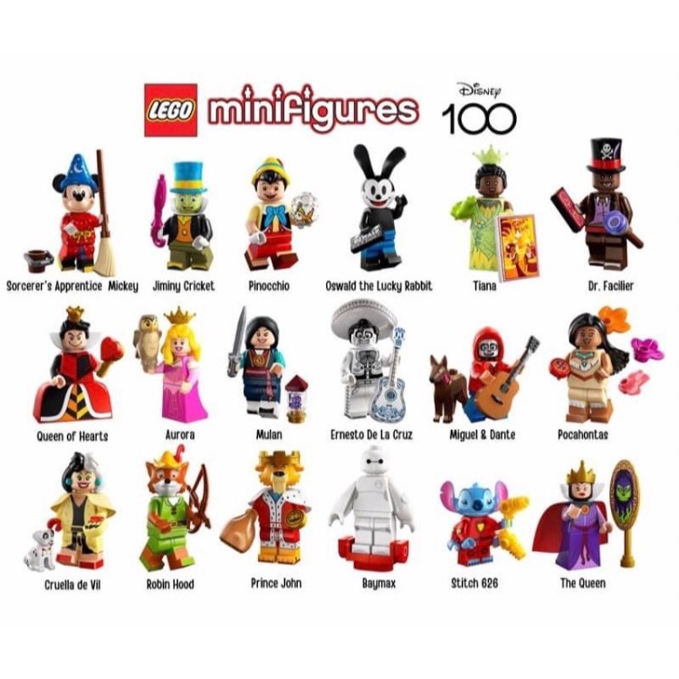 【積木2010】樂高 LEGO 71038 迪士尼 100週年 人偶包 / 共18種人偶一套 / 全新已拆袋-細節圖2