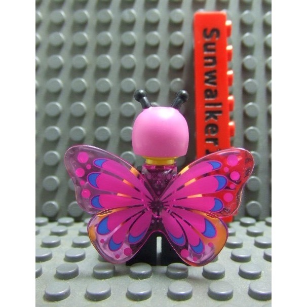 【積木2010】樂高 LEGO 蝴蝶女孩 蝴蝶 小孩 人偶 / BAM-細節圖2
