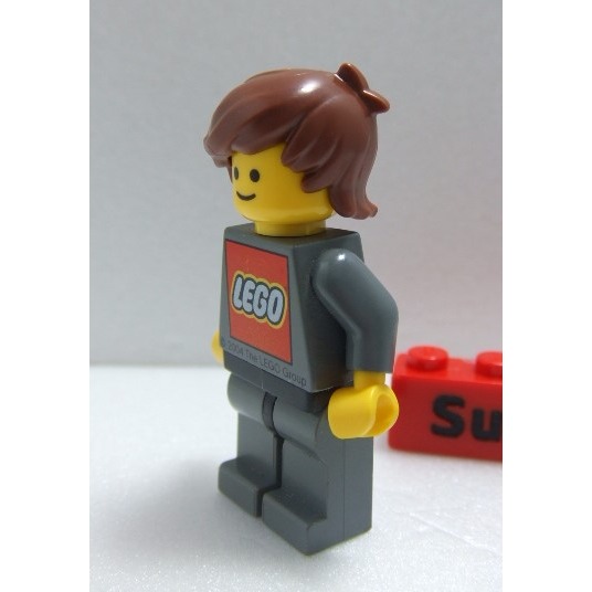 【積木2010】樂高 LEGO 紅棕色 波浪 斜分 頭髮 / 人偶頭髮 40938 (H-02)-細節圖3