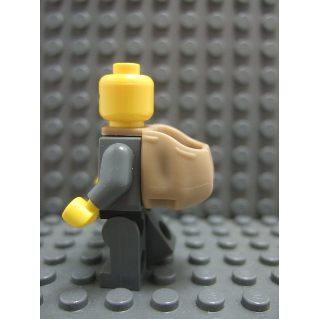 【積木2010】樂高 LEGO 深沙色 後背包 背袋 背包 / 道具 92590 (Dark Tan)(U-13)-細節圖2