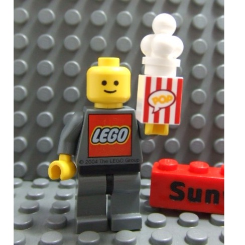 【積木2010】樂高 LEGO 爆米花 食物 道具 / 1X1 印刷積木 3005pb028-細節圖2