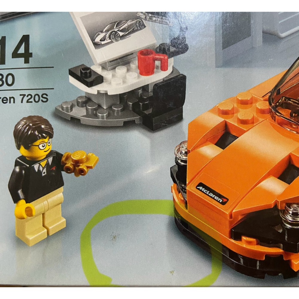 【積木2010 盒面小汙損】樂高 LEGO 75880 麥拉倫 McLaren 720S/ SPEED 全新未拆-細節圖2