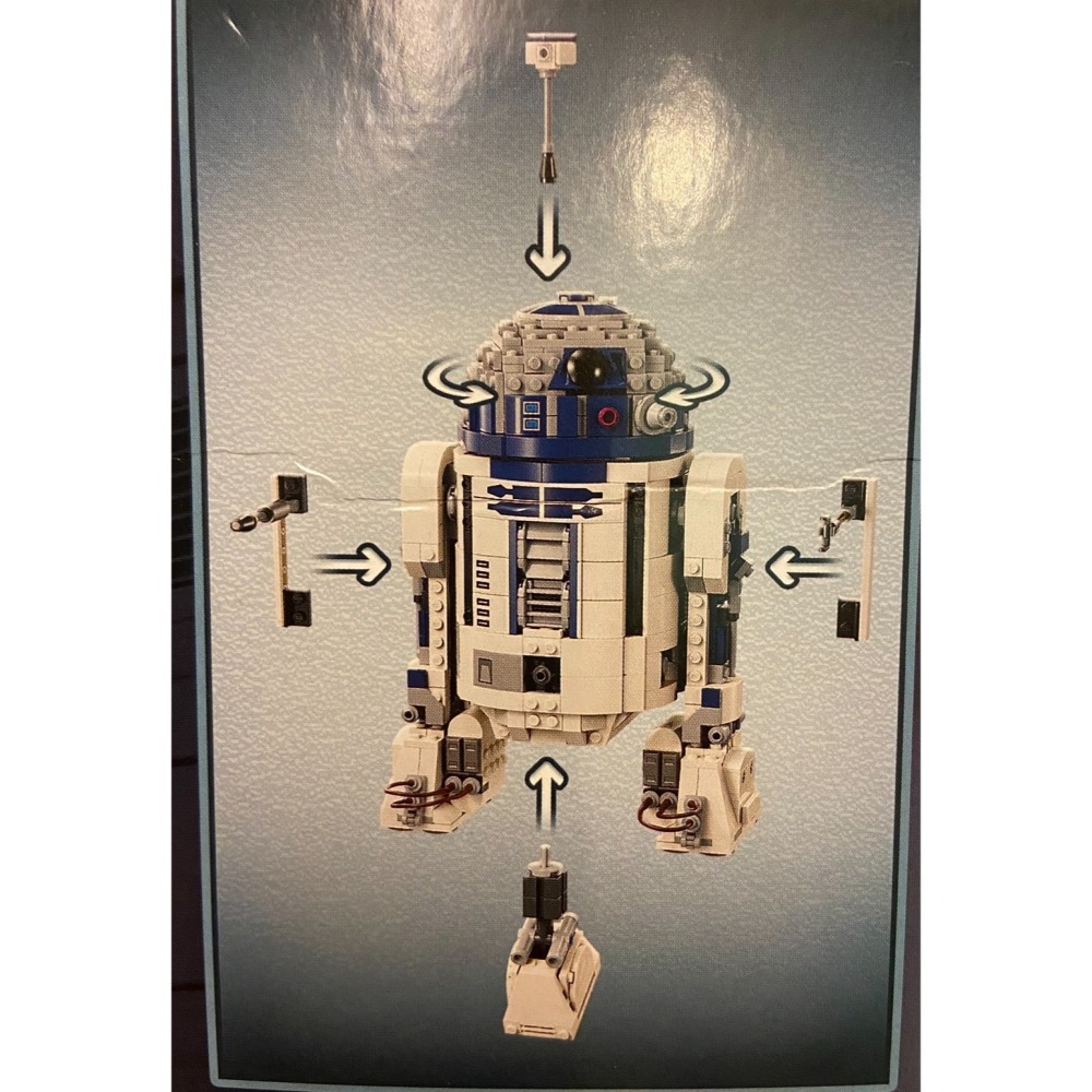 【積木2010 拆賣 】樂高 LEGO R2-D2 模型 +R2-D2 人偶 +立牌/ 75379 星際大戰-細節圖3