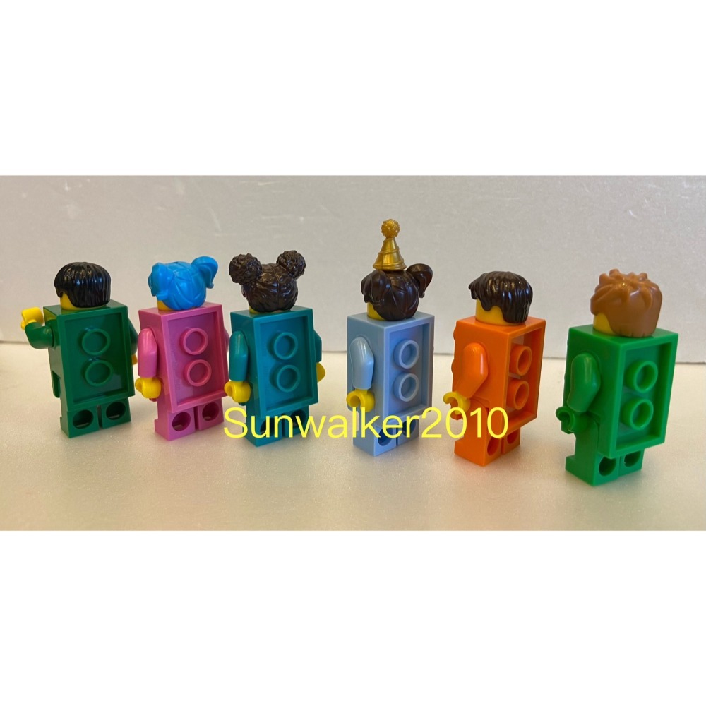 【合售6色】 樂高 LEGO 深青色 深粉紅 橘色 綠色 71027 磚塊人  / 積木人偶 / BAM 積木2010-細節圖3