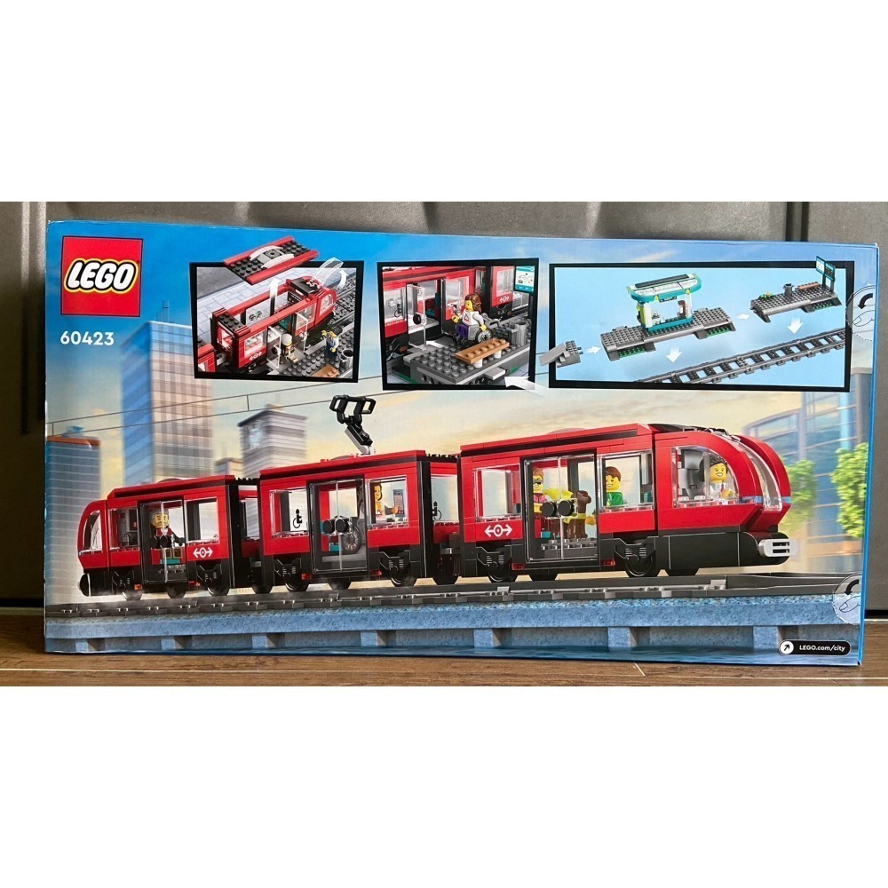 【積木2010】樂高 LEGO 60423 路面電車和車站 / CITY 城市 火車-細節圖2