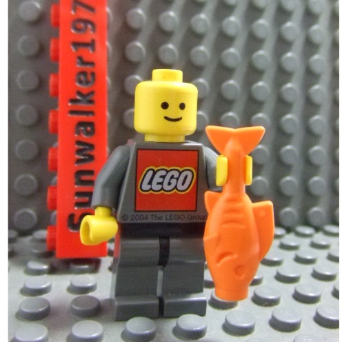 【積木2010】樂高 LEGO  橘色 魚 / 烤魚 / 食物 / 動物 道具 64648-細節圖2