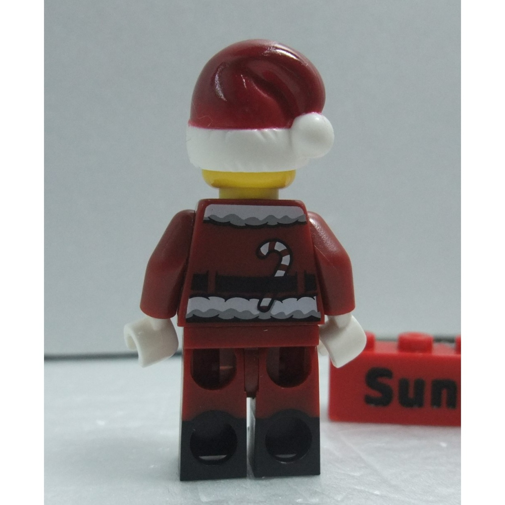 【積木2010】樂高 LEGO 深紅色 聖誕老人 含 小熊布偶 / BAM 聖誕節 聖誕-細節圖2