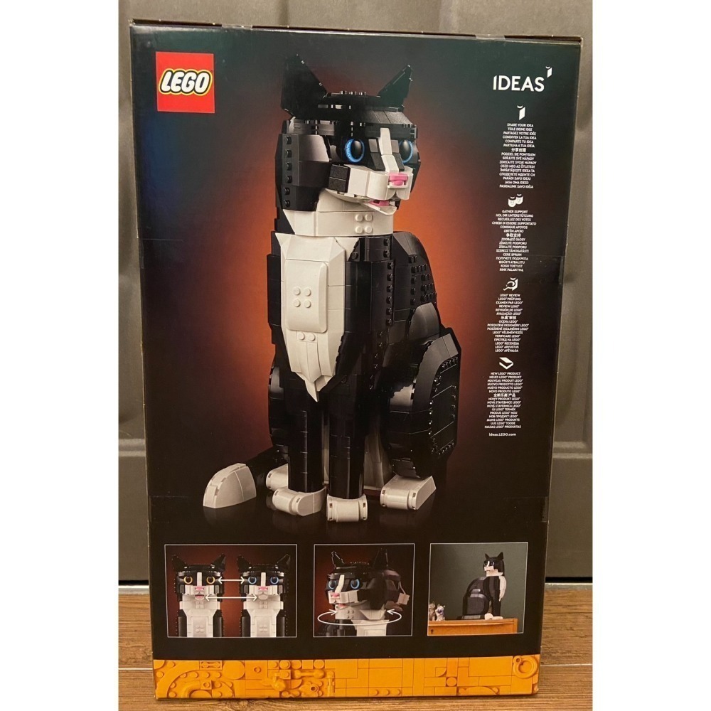 外盒擦損特價【積木2010】樂高 LEGO 21349 賓士貓 TUXEDO CAT / IDEAS 全新-細節圖2